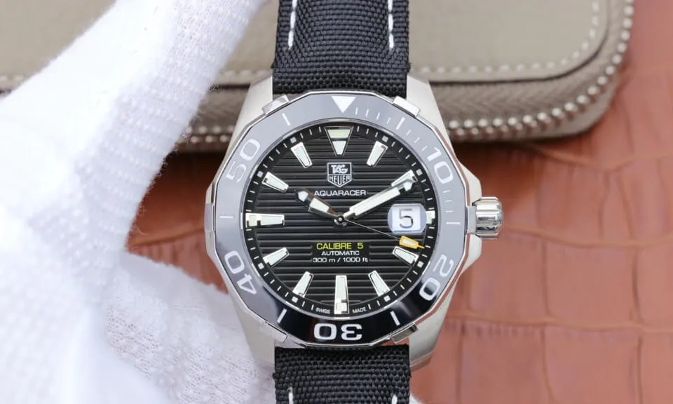 Tag Heuer Aquaracer 300M WAY211A.FC6362 V6 Factory 1:1 Best Edition Replica Watch Black Bezel